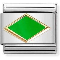 Green Rhombus Charm