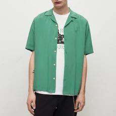 Green Venice Ramskull Short Sleeve Shirt