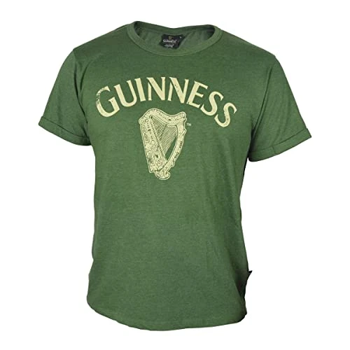 Green Vintage Heathered Harp Tee, XXX-Large