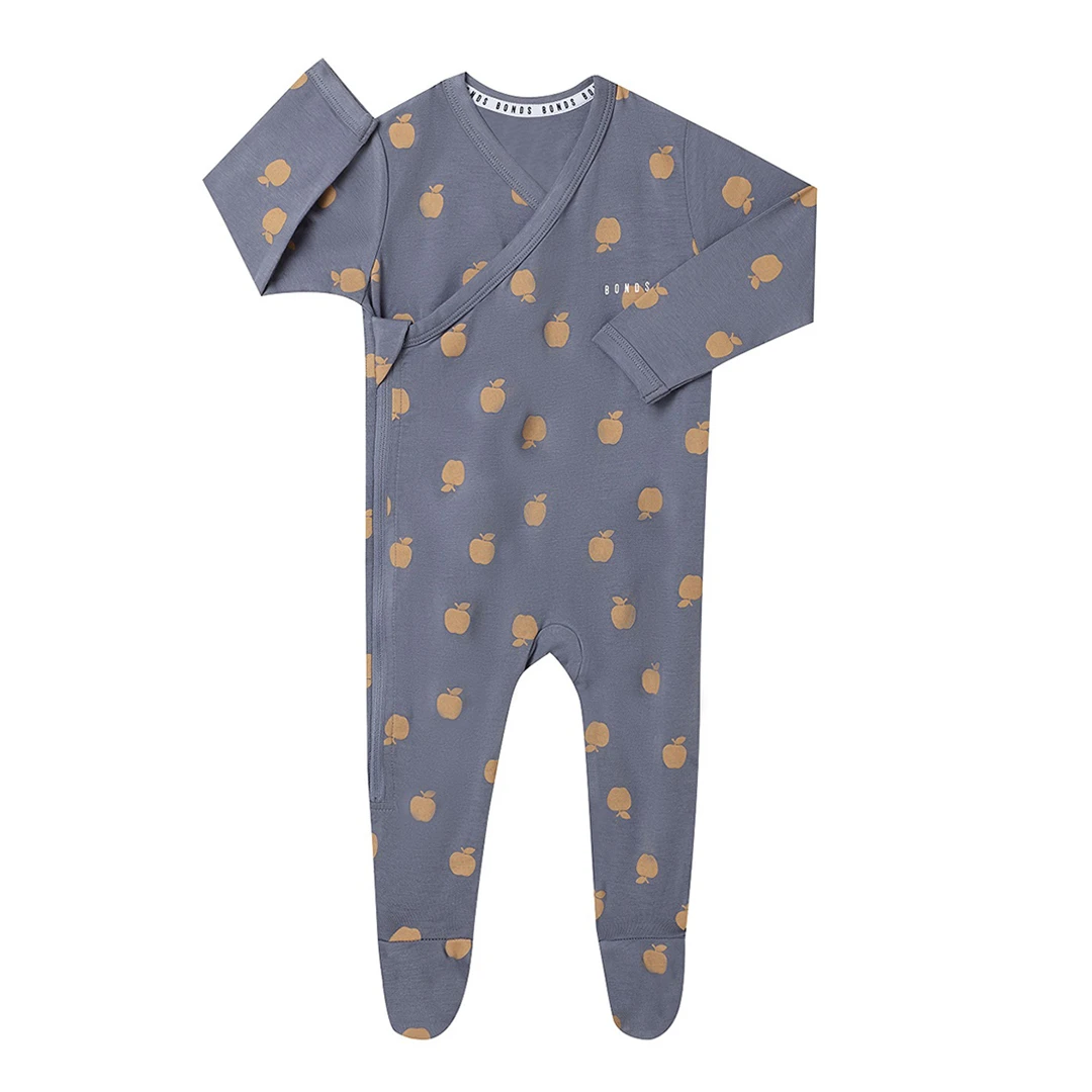 Grey Apple Newbies Cotton Blend Zip Suit - Multi
