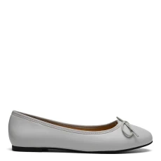 Grey Leather Amelie Pump