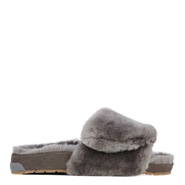 Grey Musica Sheepskin Slippers - Grey