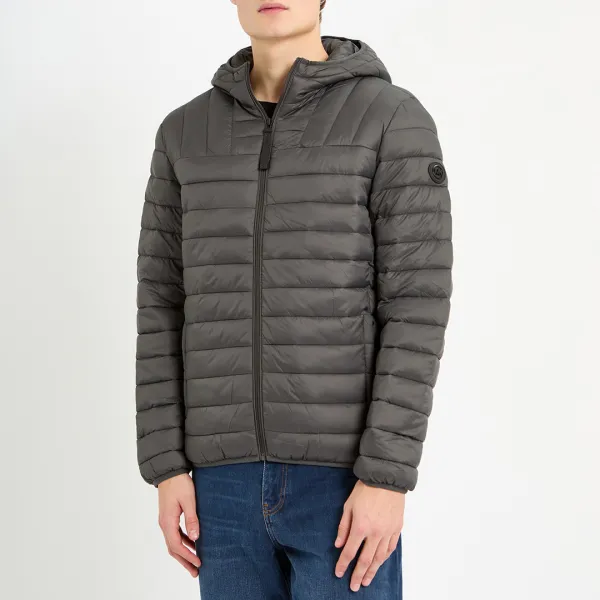 Grey Packable Puffer Jacket - Grey