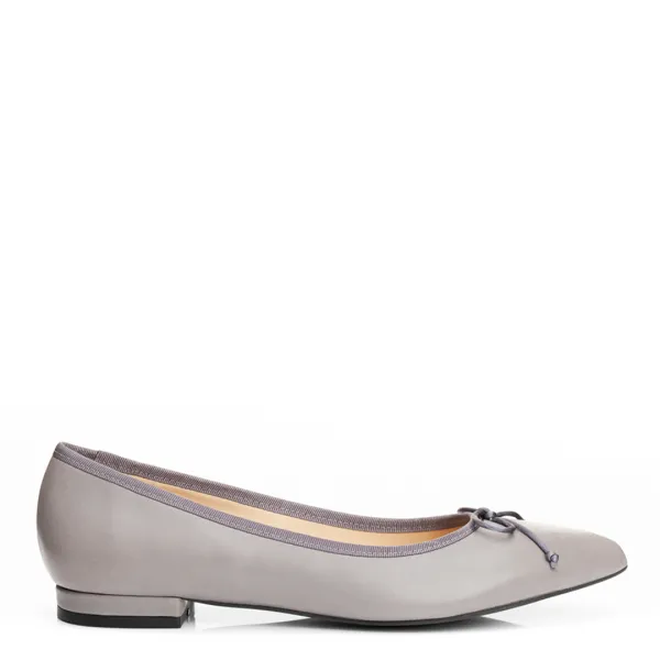 Grey Penelope Pointed Pump - Grey