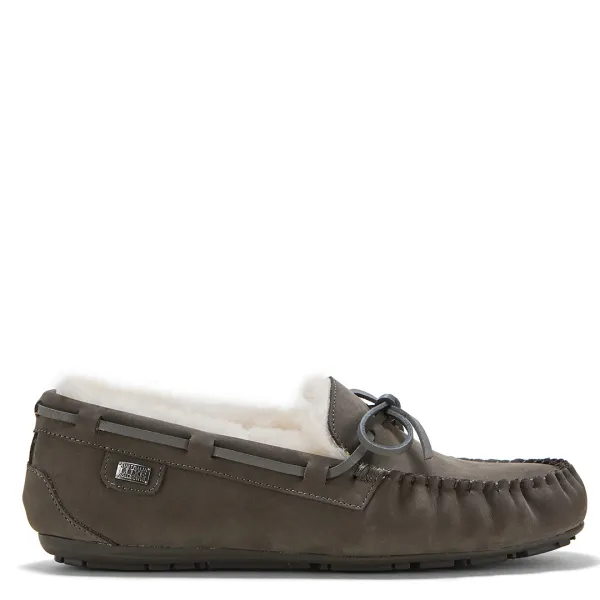 Grey Prost Suede Slippers