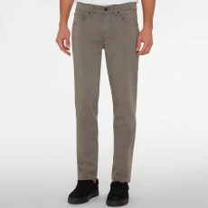 Grey Wash Slimmy Tapered Stretch Jeans