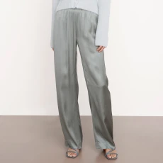Grey Wide Leg Trousers