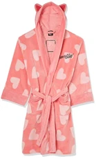 Groovy Uk Harley Quinn Cosy Hearts Bathrobe with Ears, One Size, Pink Groovy Uk Harley Quinn Cosy Hearts Bathrobe with Ears, One Size, Pink