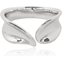 Grow Leaf Adjustable Silver Ring