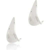 Grow Leaf Silver Earrings - Silver