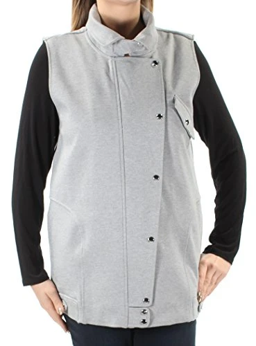 Guess Women's Kingston Vest, Heather Light Grey/Multi, XS R, Heather Light Grey/Multi, XS