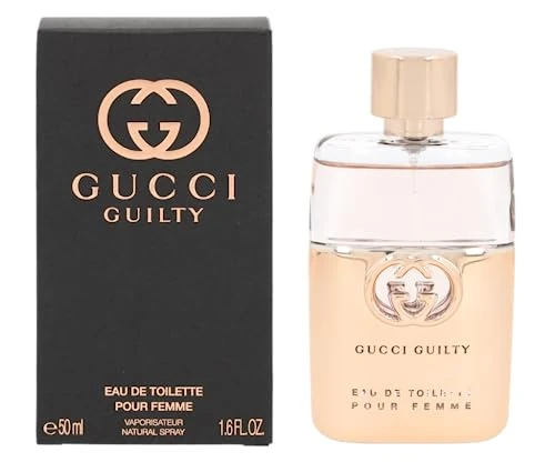 Guilty Pour Femme Eau De Toilette Spray for Women, Patchouli, Amber, 50 ml