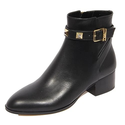 H2616 tronchetto donna woman BRITTON leather ankle boots black-39.5