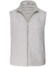 Hackett Men's Reversible Quilted Linen Gilet Beige M Hackett Men's Reversible Quilted Linen Gilet Beige M