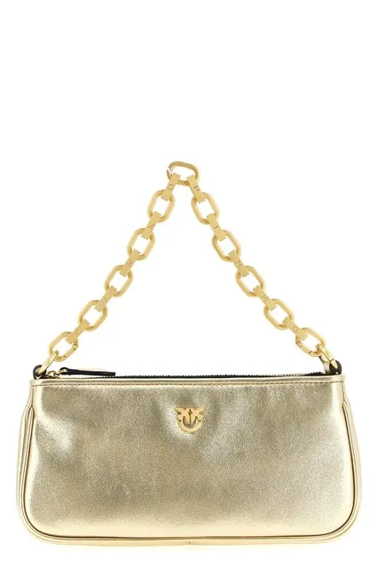 Half Moon Baguette mini crossbody bag - Gold
