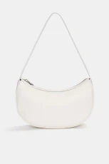 Half Moon Shoulder Bag - White