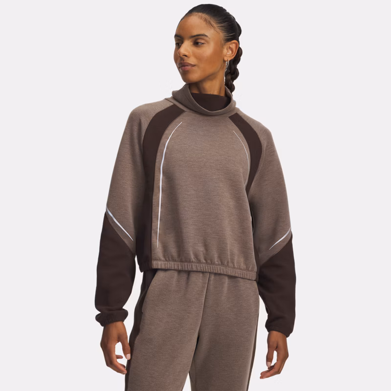 Halo Cold Weather WoMens Long Sleeve Mock Kona Brown / Reflective L