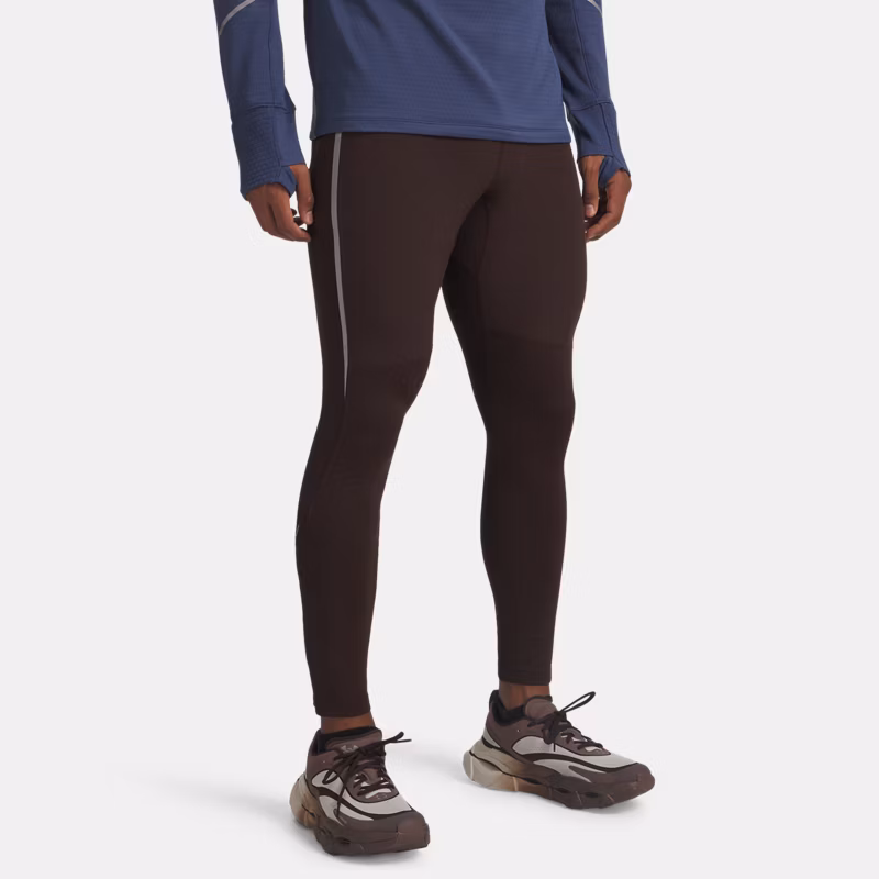 Halo Run Cold Weather Mens Tights Kona Brown / Reflective M