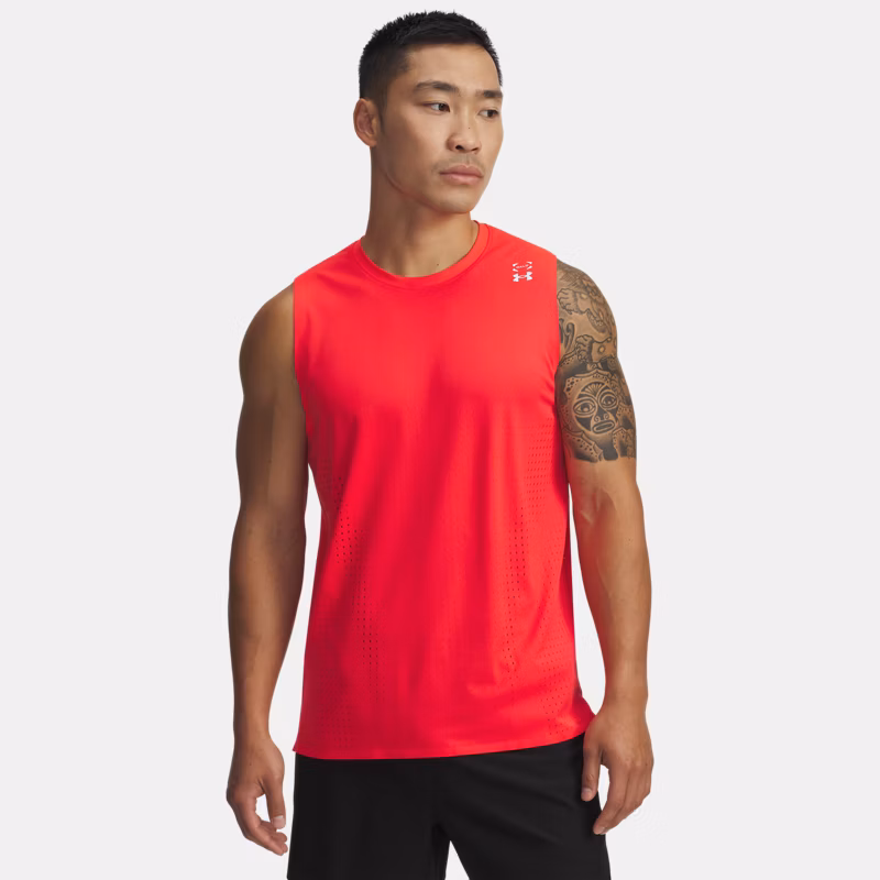 Halo Vent Mens Sleeveless Racer Red / Reflective