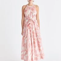 Halterneck maxi dress