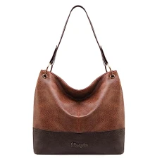 Handbags for Women Purses and Handbags PU Leather Hobo Tote Shoulder Bags-Wrangler by, Brown,