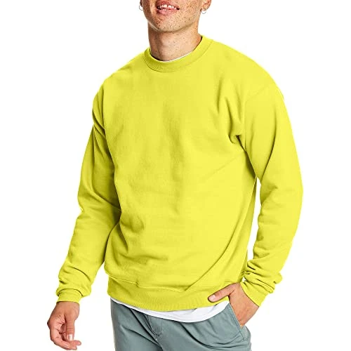 Hanes Men's EcoSmart Fleece, Cotton-Blend Pullover, Crewneck Sweatshirt, 1 Or 2 Pack Available, Safe