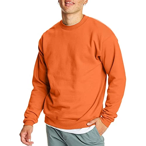 Hanes Men's EcoSmart Fleece Sweatshirt, Cotton-Blend Pullover, Crewneck Sweatshirt for Men (1 or 2 P