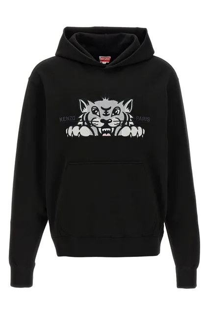 Happy Tiger hoodie - Black