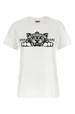 Happy Tiger T-shirt White Size Happy Tiger T-shirt White Size