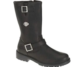 Harley Davidson Mens Randy Black Leather Boots 8 UK Harley Davidson Mens Randy Black Leather Boots 8 UK