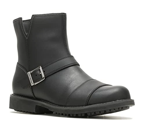 Harley Davidson Proctor Men's Biker Boots 6 Inch Buckle D96285 Black, black, 9.5 UK