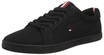 Harlow Low Top Sneakers for Men - Shoes for Men UK, Mens Shoes, Mens, Walking Shoes Mens, Shoes - Black Trainers Size 10.5