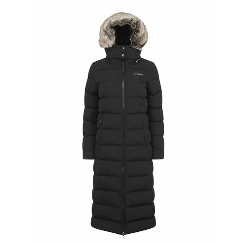 Harper Longline Womens Puffer Coat - Black 16