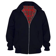 ® Harrington Jacket Men's Classic Vintage Retro Scooter 1970'S Bomber Trendy Coat PLUS SIZES (Extra Small to 5XL) Black ® Harrington Jacket Men's Classic Vintage Retro Scooter 1970'S Bomber Trendy Coat PLUS SIZES (Extra Small to 5XL) Black
