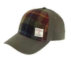 Harris Tweed Front Baseball Cap (Colour 59 Rust)