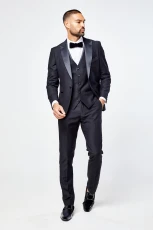 Harry Black Mens Three Piece Suit