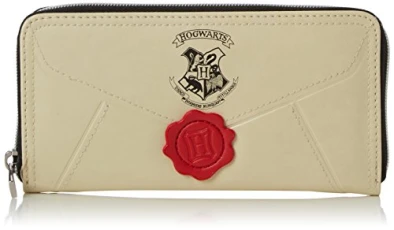 Harry Potter Acceptance Letter Zip Around Women's Beige Purse Harry Potter Acceptance Letter Zip Around Women's Beige Purse