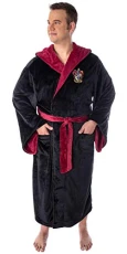 Harry Potter Adult Fleece Plush Hooded Robe - Big and Tall - (Gryffindor 2XL/3XL)