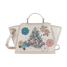 Harry Potter Deathly Hallows Floral Tattoo Premium Handbag Harry Potter Deathly Hallows Floral Tattoo Premium Handbag