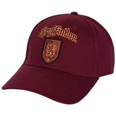 Harry Potter Gryffindor Crest Baseball Cap Red, Red, One size