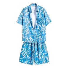 Hawaiian Shirt Men's Summer Fashion Leisure Seaside Resort Beach Digital 3D Printing Short Sleeved Shirt Shorts Beach Pants Set Two Piece Turtleneck Mock Neck Hawaiian Tropic Hawaiian Shirt Shit Shirt Hawaiian Shirt Men's Summer Fashion Leisure Seaside Resort Beach Digital 3D Printing Short Sleeved Shirt Shorts Beach Pants Set Two Piece Turtleneck Mock Neck Hawaiian Tropic Hawaiian Shirt Shit Shirt