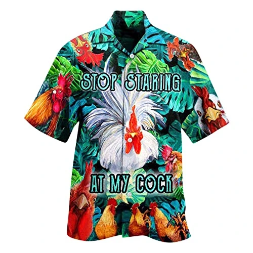 Hawaiian Shirts for Men Short Sleeve Summer Hawaiian Lapel Shirts Men's Spring Summer Fashion Casual