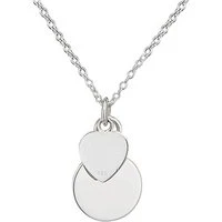 Heart and Plate Necklace