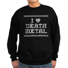 Heart Death Metal Sweatshirt (Dark) Classic Crew Neck Sweatshirt Black Heart Death Metal Sweatshirt (Dark) Classic Crew Neck Sweatshirt Black