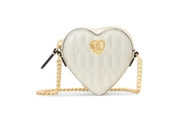 Heart Mini Cross Body Bag Cream, beige