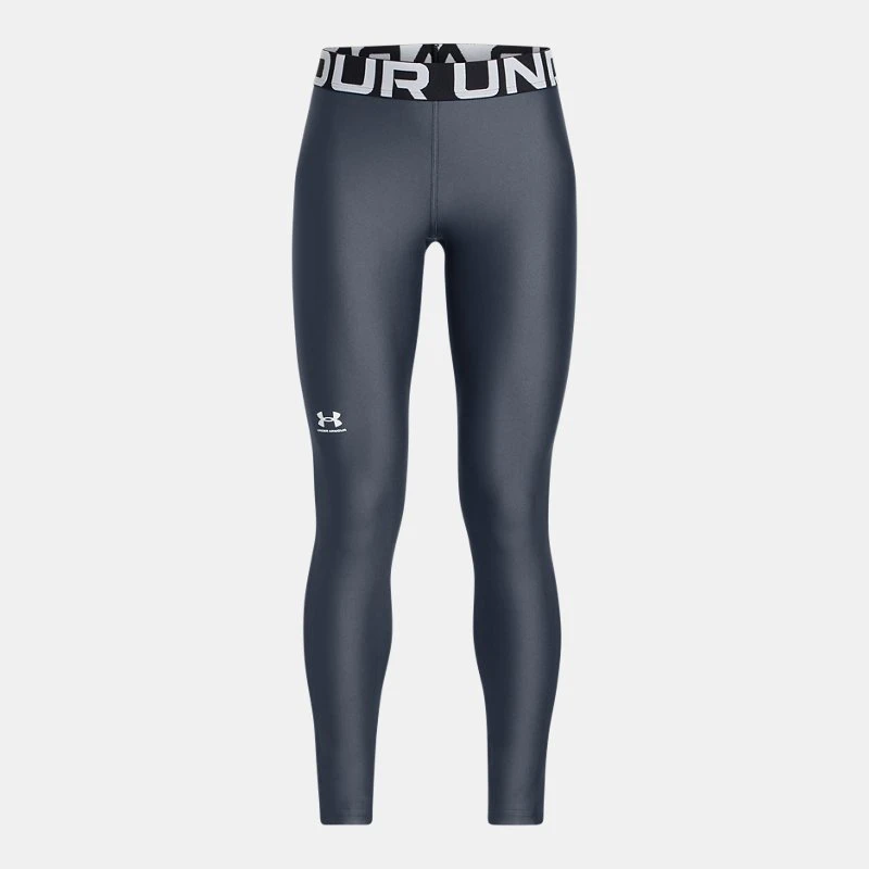 HeatGear? Girls Leggings Downpour Gray / White YXS ( in)
