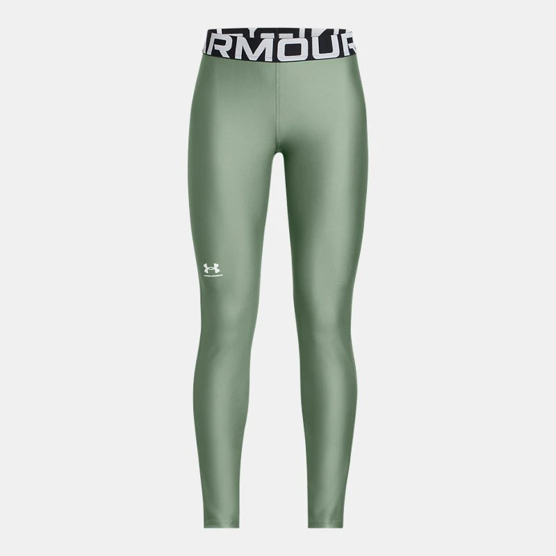 HeatGear? Girls Leggings Silica Green / White YXS ( in)