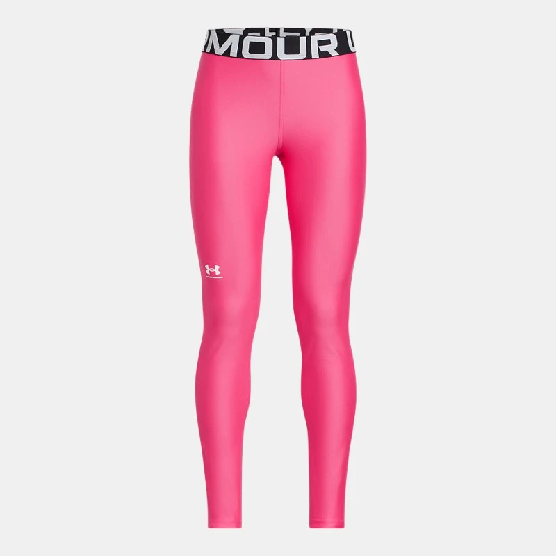 HeatGear? Girls Leggings Super Pink / White YXS ( in)