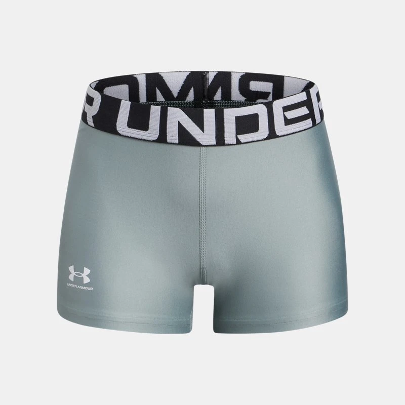 HeatGear? Girls Shorty Silica Green / White YXS ( in)