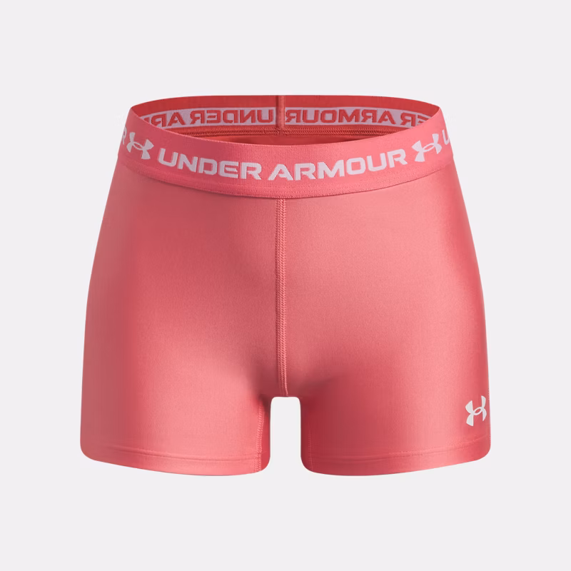 HeatGear Shorty Girls Shorts Bittersweet Pink / White YMD (54 - 59 in)